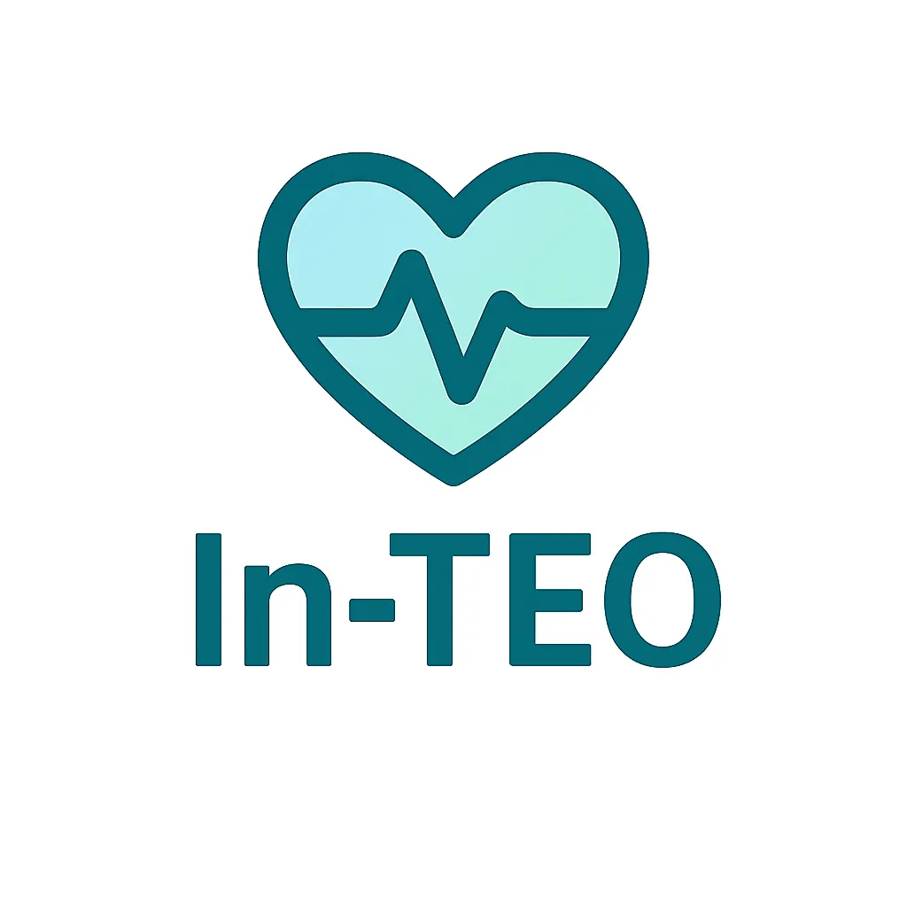 InTeo logo: a heart with a heartbeat line above the name InTeo