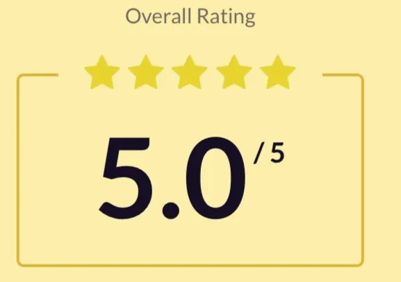 Overall rating of 5.0 out of 5 stars