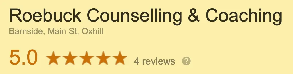 Roebuck Counselling & Coaching rated 5.0 stars from four reviews